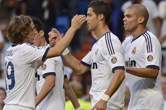 Сливочные празднуют взятие ворот, фото marca.com