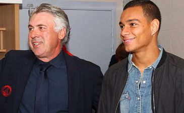 Карло Анчелотти и ван дер Виль, фото psg.fr