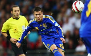 Коноплянка забивает гол в ворота англичан, Getty Images