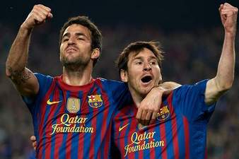 Фабрегас и Месси, Getty Images