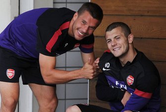 Подольски и Уилшир, skysports.com