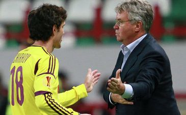 Жирков и Хиддинк, фото РИА Новости