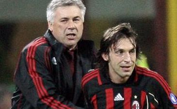 Анчелотти и Пирло, фото telegraph.co.uk