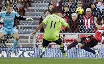 Габриэль Агбонлахор наконец забивает, Getty Images