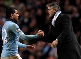 Тевес и Манчини, Getty Images