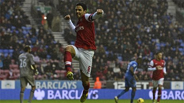 Микель Артета забил единственный мяч, фото bbc.co.uk