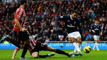 Аарон Леннон вывел свою команду вперед, bbc.co.uk