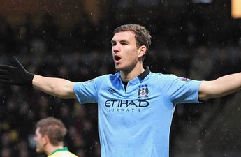Автор дубля в ворота Норвича - Эдин Джеко, skysports.com