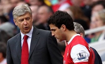 Венгер и Фабрегас, mirrorfootball.co.uk