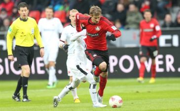 Кисслинг свой мяч забил, фото bayer04.de