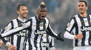 Погба празднует гол в ворота Удинезе, football-italia.net