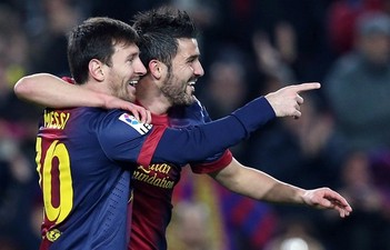 Месси и Вилья, fcbarcelona.com 