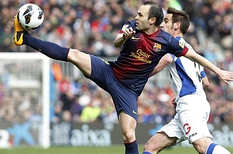 Иньеста - лучший игрок матча, фото marca.com