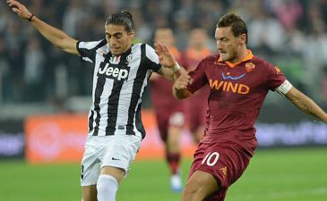 Касерес против Тотти, фото sport.libero.it