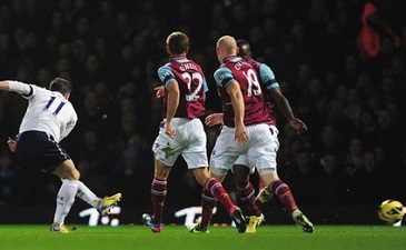 Бэйл открывает счет в матче, фото bbc.co.uk