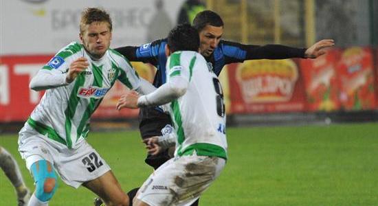 Игорь Пластун (слева). Фото Маркияна Лысейко, Football.ua