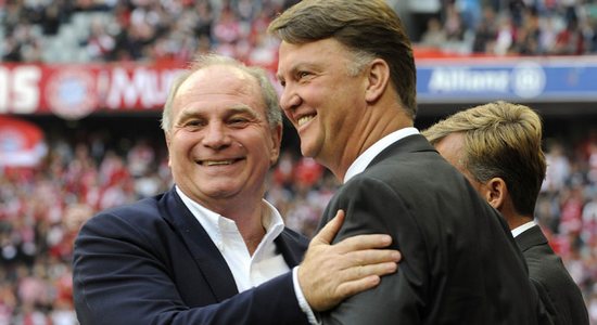 Ули Хенесс и отец божий, фото kicker.de