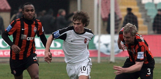 Чайковский против игроков Шахтера, Football.ua