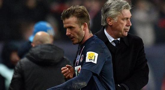 Анчелотти рассчитывает на Бекхэма, фото eurosport.com