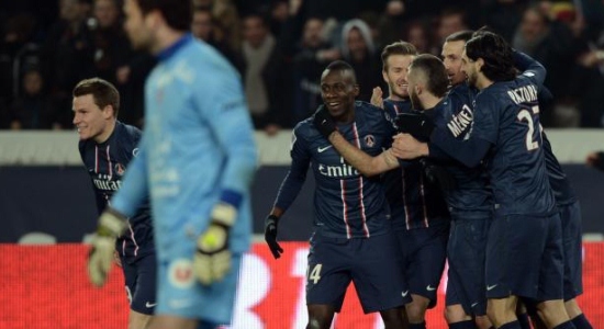 Парижане празднуют гол, lequipe.fr