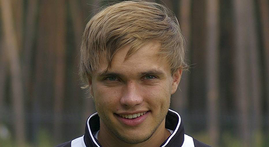 Автор победного гола Максим Зеленевич, фото fc-poltava.at.ua