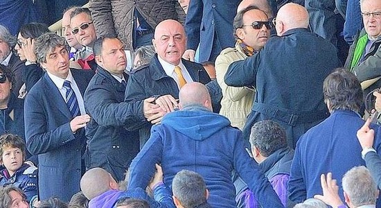 Галлиани в гневе, фото gazzetta.it