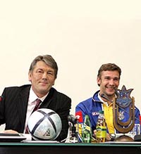 Виктор Ющенко и Андрей Шевченко