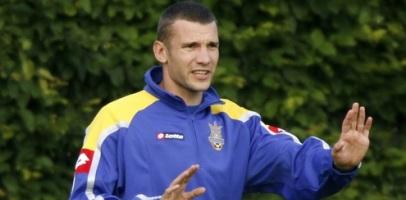 Капитан сборной Украины Андрей Шевченко