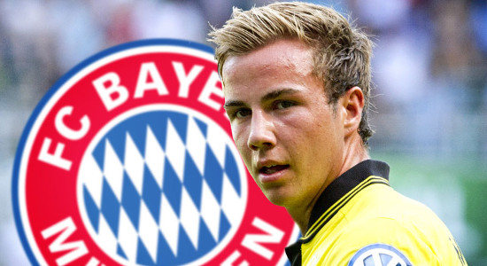 Марио Гетце переходит в Баварию. Коллаж kicker.de