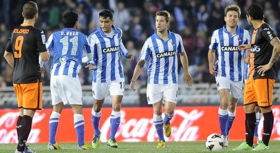 Сосьедад отпраздновал важнейшую победу в игре с Валенсией, фото rtve.es