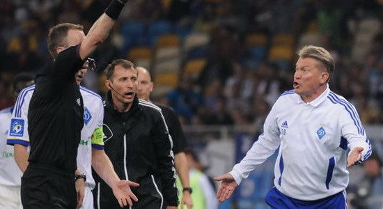Олег Блохин дисквалифицирован за удаление в матче с Днепром. Фото Football.ua