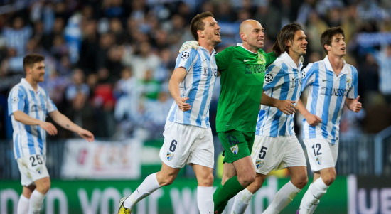 В этом году Малага дошла до четвертьфинала Лиги чемпионов. Getty Images