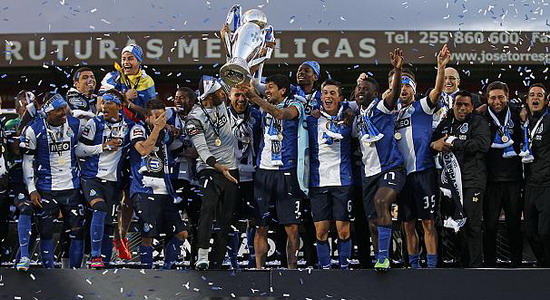 Порту празднует чемпионство, Getty images