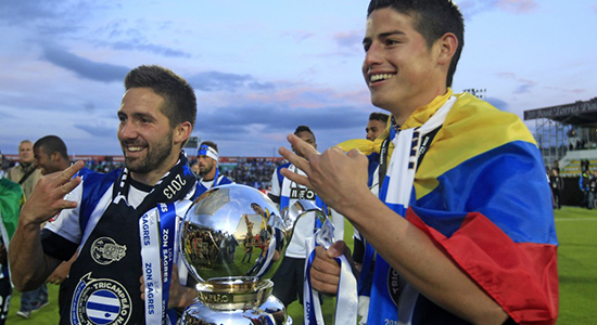 Жоау Моутиньо и Джеймс Родригес, Reuters