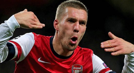 Лукас Подольски, фото skysports.com