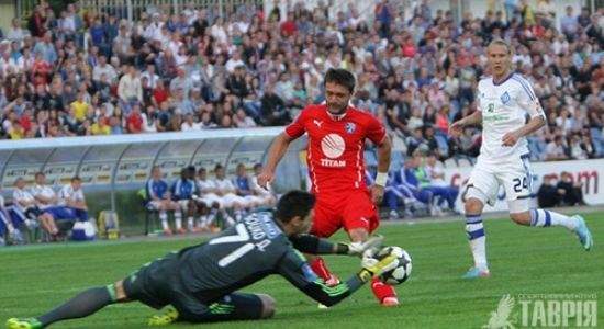 Гаджиев в игре с Динамо, фото sctavriya.com