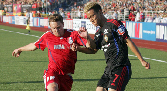 Степанец против Хонды из ЦСКА, fc-mordovia.ru