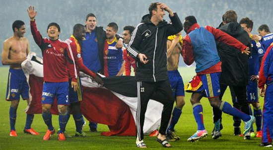 Базель празднует успех, фото goal.com