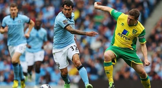 Тевес в игре с Норвич Сити, Getty Images