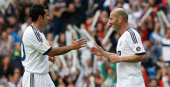 Луиш Фигу и Зинедин Зидан, realmadrid.com