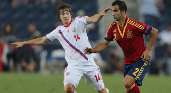 Мартин Монтойя в матче с Россией, Getty Images