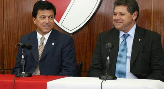 Президент Ривера Даниэль Пассарелла и Омар Соласси, lanacion.com.ar