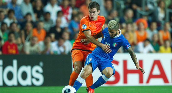 Кевин Строотман в игре с молодежной сборной Италии, Getty Images