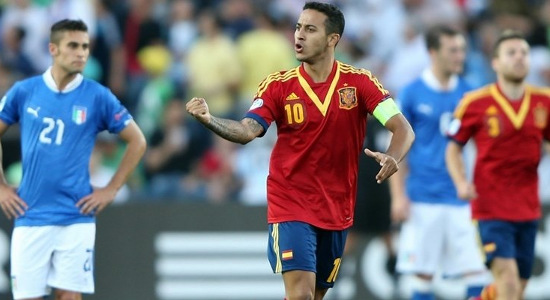 Тьяго Алькантара оформил хет-трик. Фото uefa.com
