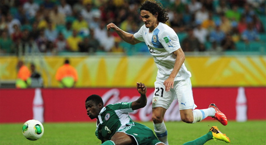 Эдинсон Кавани в игре с Нигерией, Getty Images