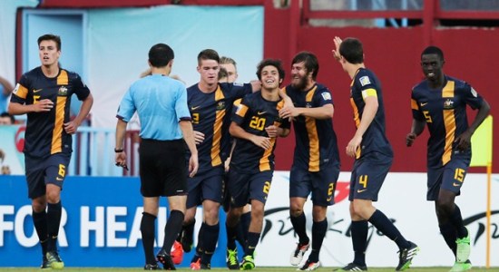 Австралия не устпала Колумбии, фото fifa.com