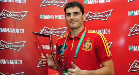 Икер Касильяс - игрок матча между Италией и Испанией, Getty Images