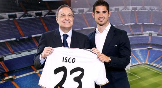 Флорентино Перес и Иско, realmadrid.com