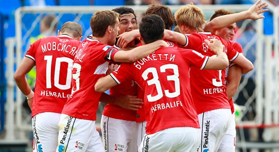 Москвичи празднуют успех, фото spartak.com