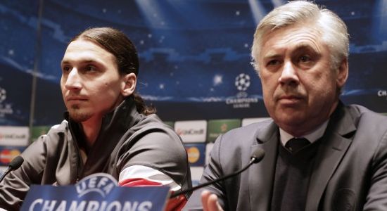 Ибра и Анчелотти, фото repubblica.it